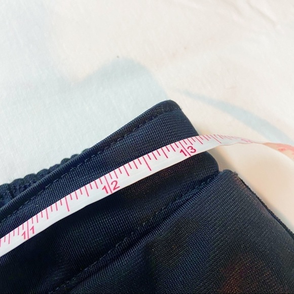 Adidas three stripe black blue cinch waist cropped athletic pants S - Picture 10 of 10